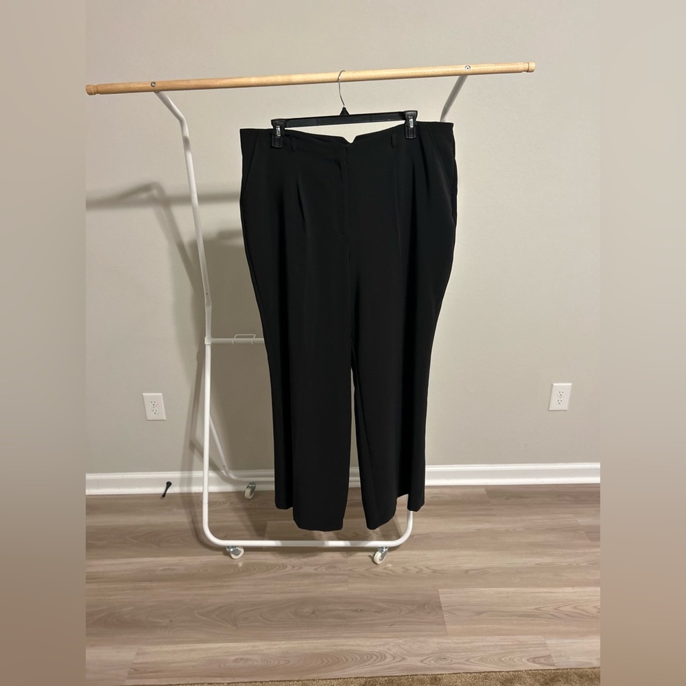 Black Wide-leg slacks size 22W